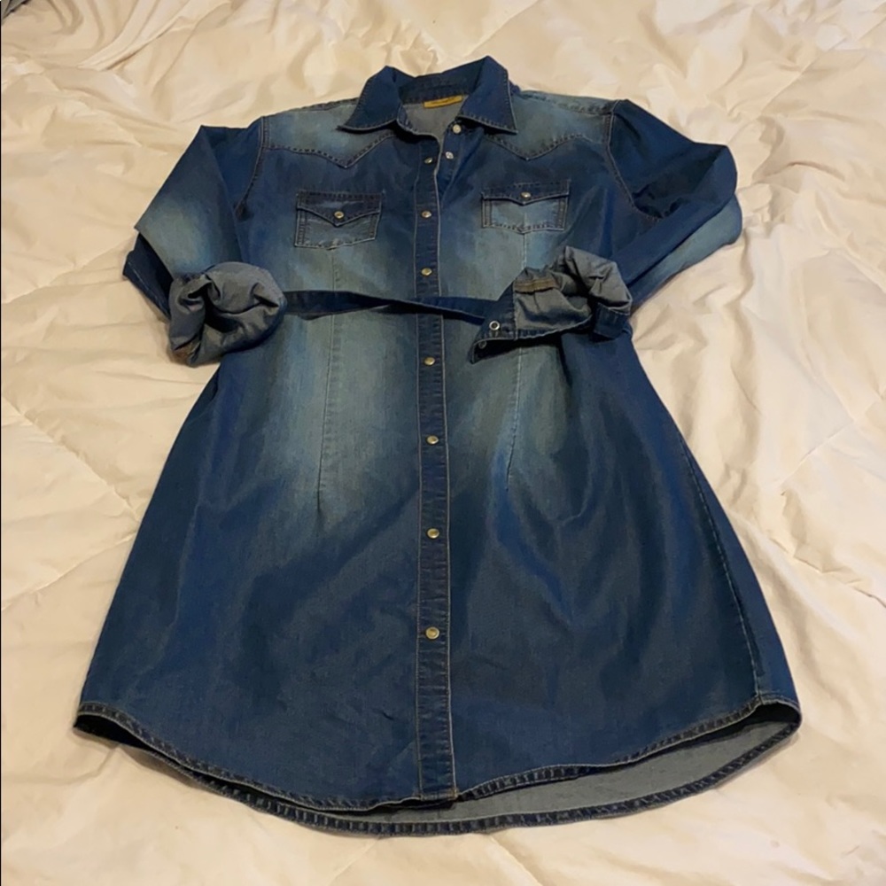 Wrangler Denim Snap Front Dress